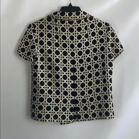 Saks Fifth Vintage Black/Whte Print Dress & Jacket - Picture 5 of 7